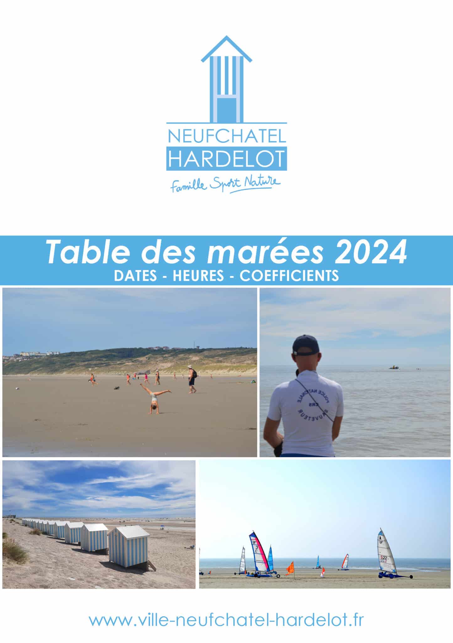 Horaires des marées et infos plage Ville de Neufchâtel Hardelot